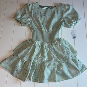 Lovely New Habitual Kid Sage Green Dress Girls Size 14